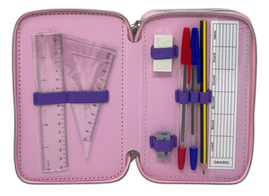 Astuccio Multiscomparto Kuromi Sanrio 3 Zip per la Scuola Portacolori Giotto - Hk37-6471