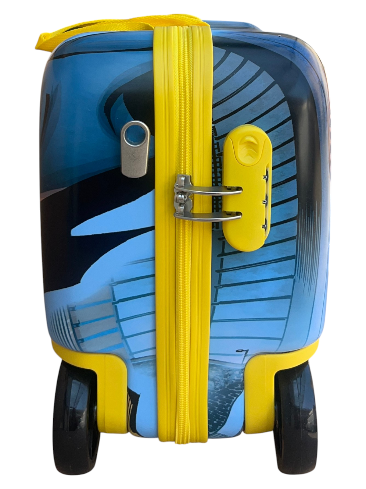 Trolley da Viaggio Cavalcabile Batman Valigia in ABS Trainabile con 4 Ruote - L06890mc