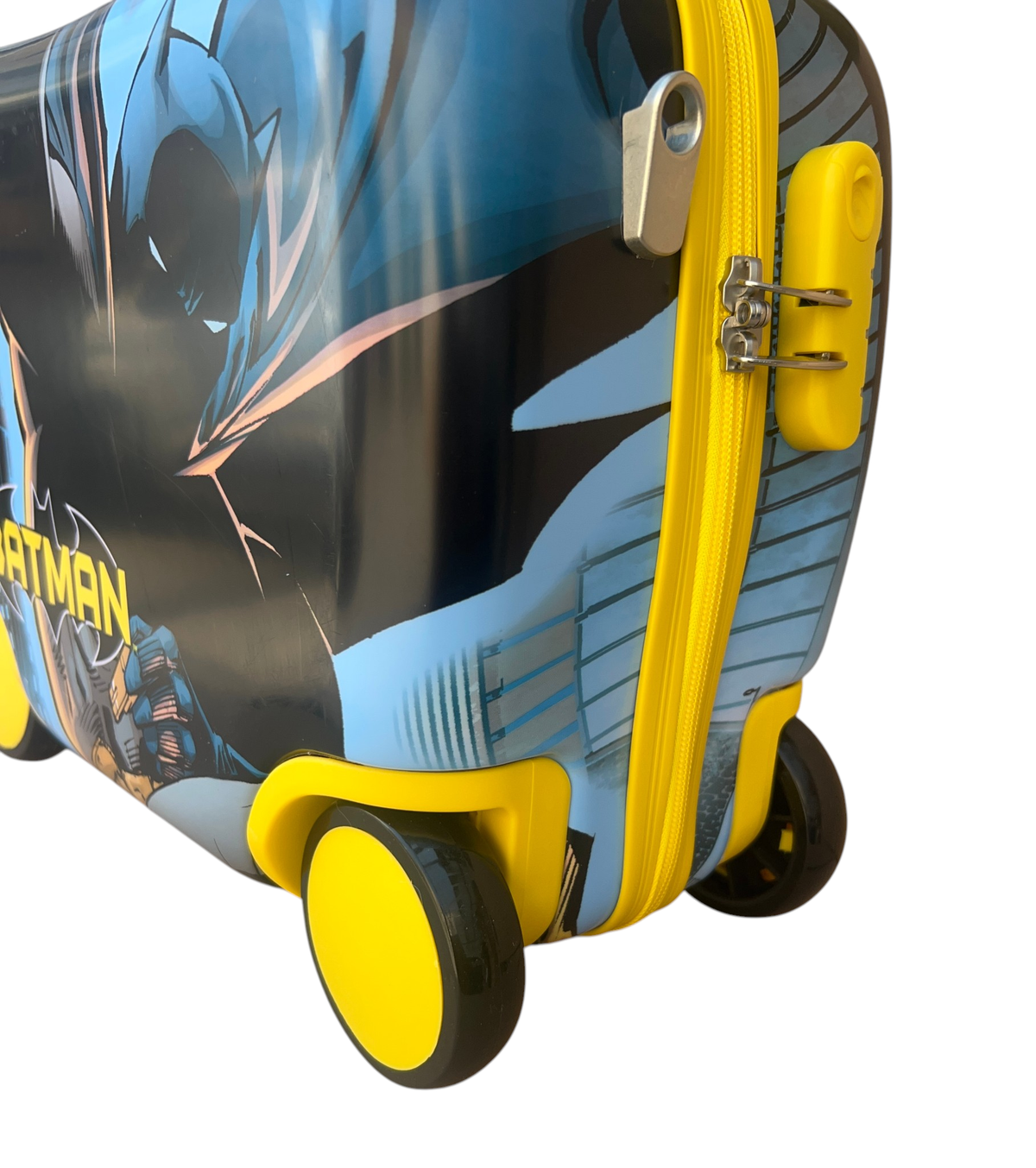 Trolley da Viaggio Cavalcabile Batman Valigia in ABS Trainabile con 4 Ruote - L06890mc