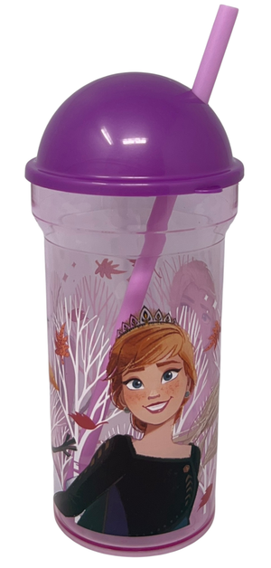 Bicchiere con Cannuccia Trasparente Frozen DISNEY 460 Ml Bpa Free - St81088