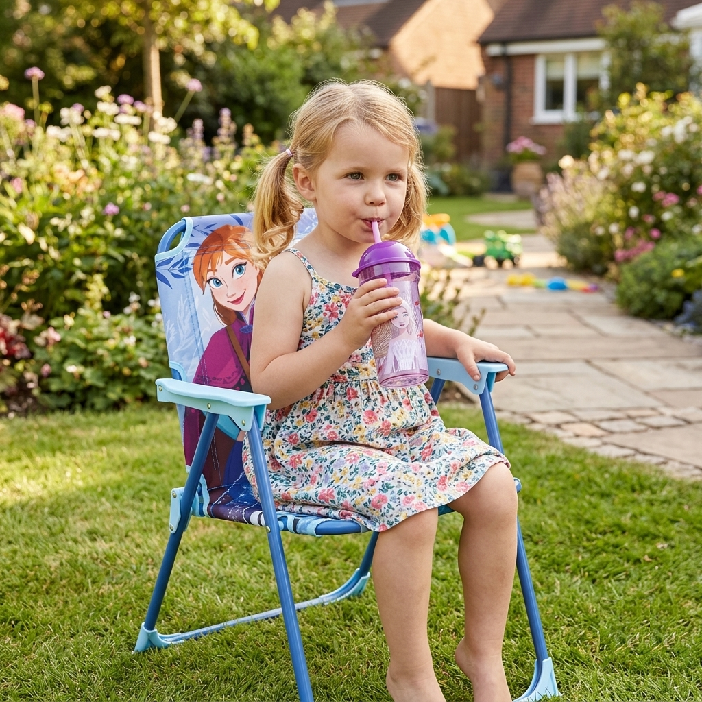 Bicchiere con Cannuccia Trasparente Frozen DISNEY 460 Ml Bpa Free - St81088