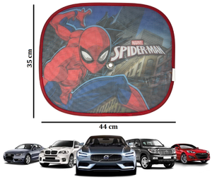 Tendine Parasole Laterali Spiderman MARVEL Coppia di Tendine per Auto 44 X 35 CM Protezione Raggi Uv - 9323