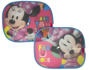Tendine Parasole Laterali Minnie DISNEY Coppia di Tendine per Auto 44 X 35 CM Protezione Raggi Uv - 9332