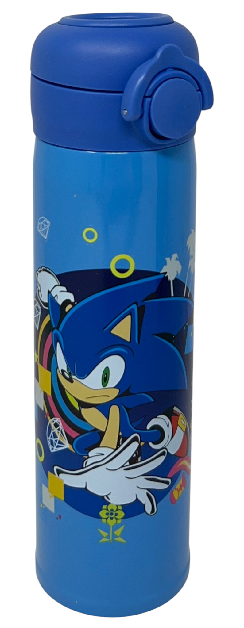 Borraccia Termica Sonic the Hedgehog in Acciaio Inox Apertura Pop-Up con Cannuccia 500 Ml - 40795829