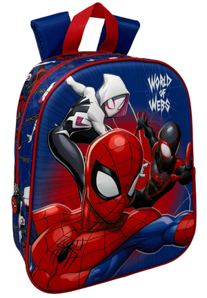 Zaino Asilo 3d Spiderman MARVEL Borsa 31 CM per Scuola Materna O Tempo Libero - 09567