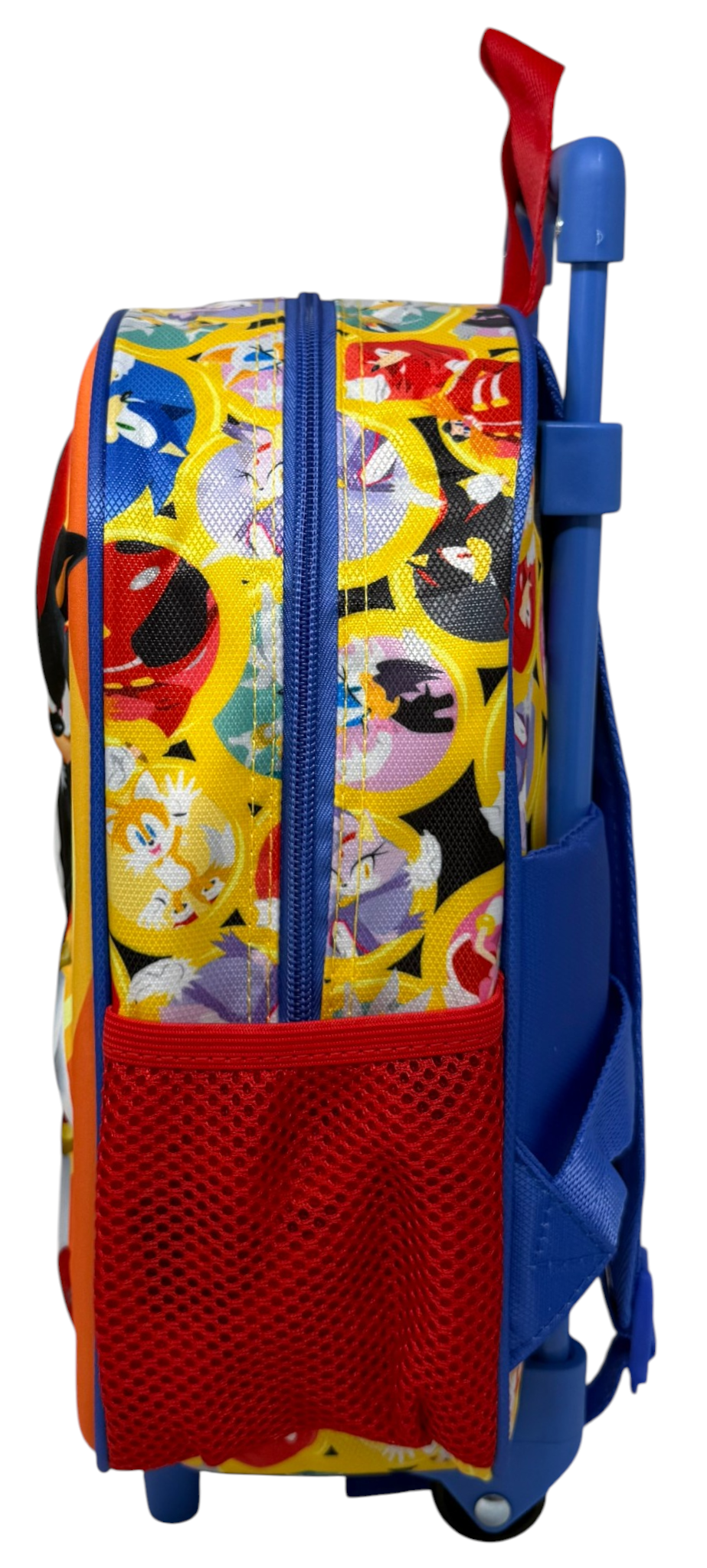 Zaino Asilo Trolley 3d Sonic the Hedgehog Zainetto 34 CM con Carrello per Scuola Materna - 09604