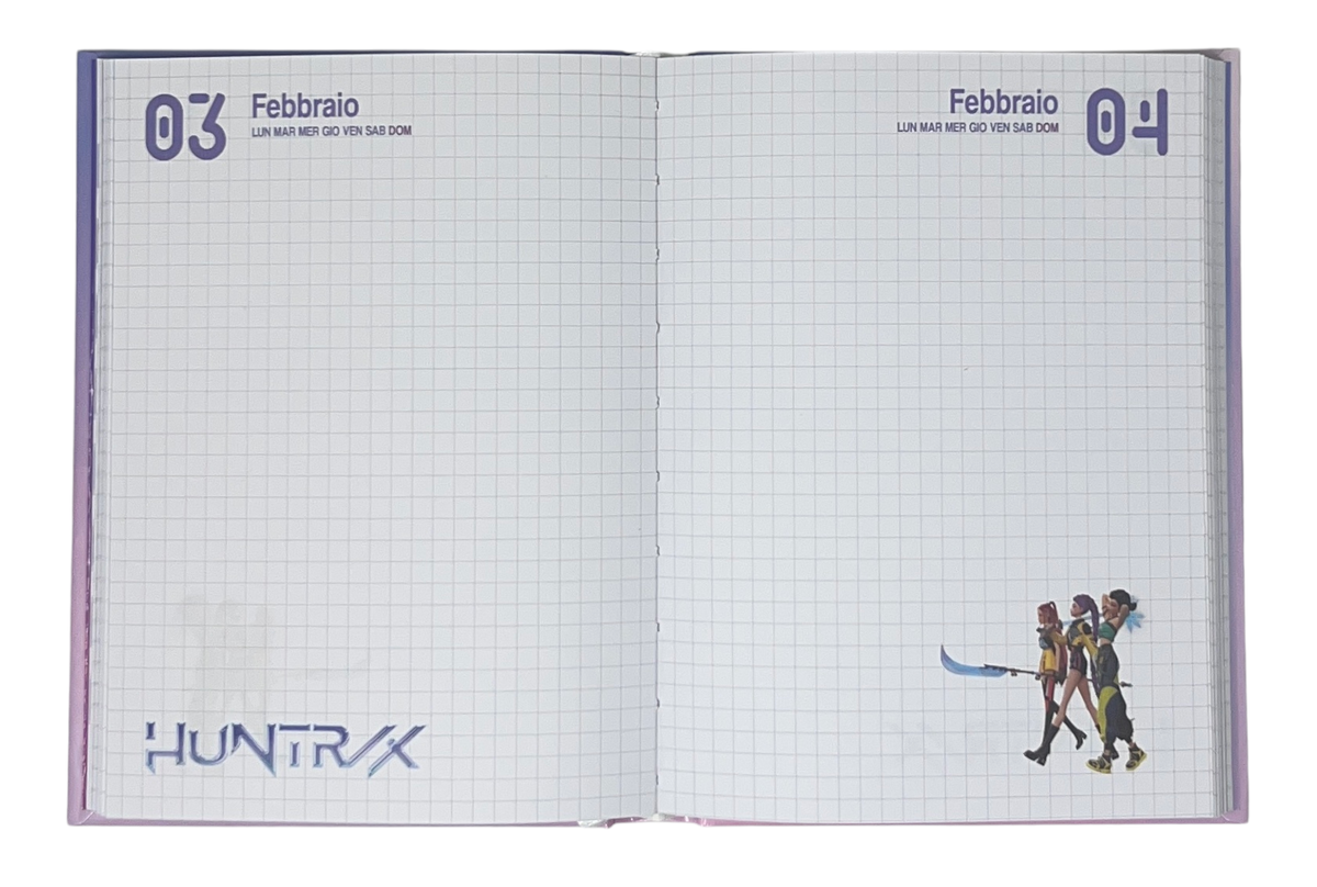 Diario K-Pop Demon Hunters Huntrix Agenda 10 Mesi Scuola Elementare Media - 4737