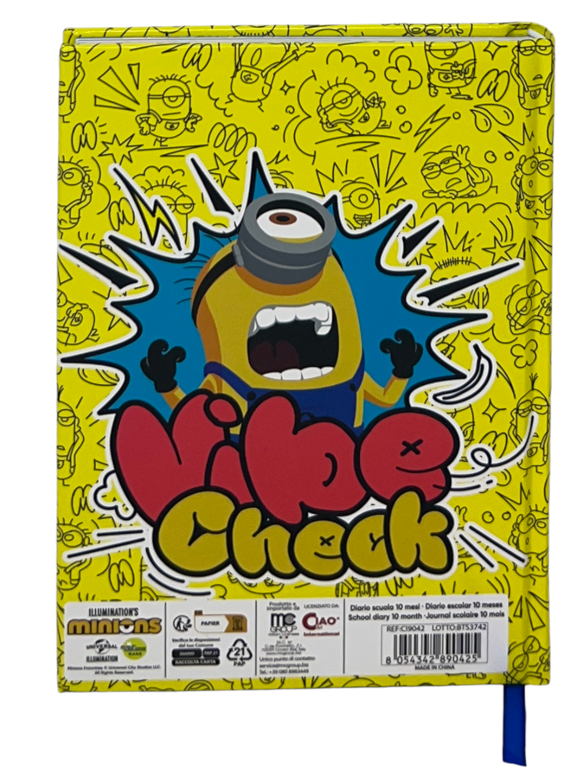 Diario Minions Cattivissimo Me Agenda 10 Mesi Scuola Elementare Media - Ci9042