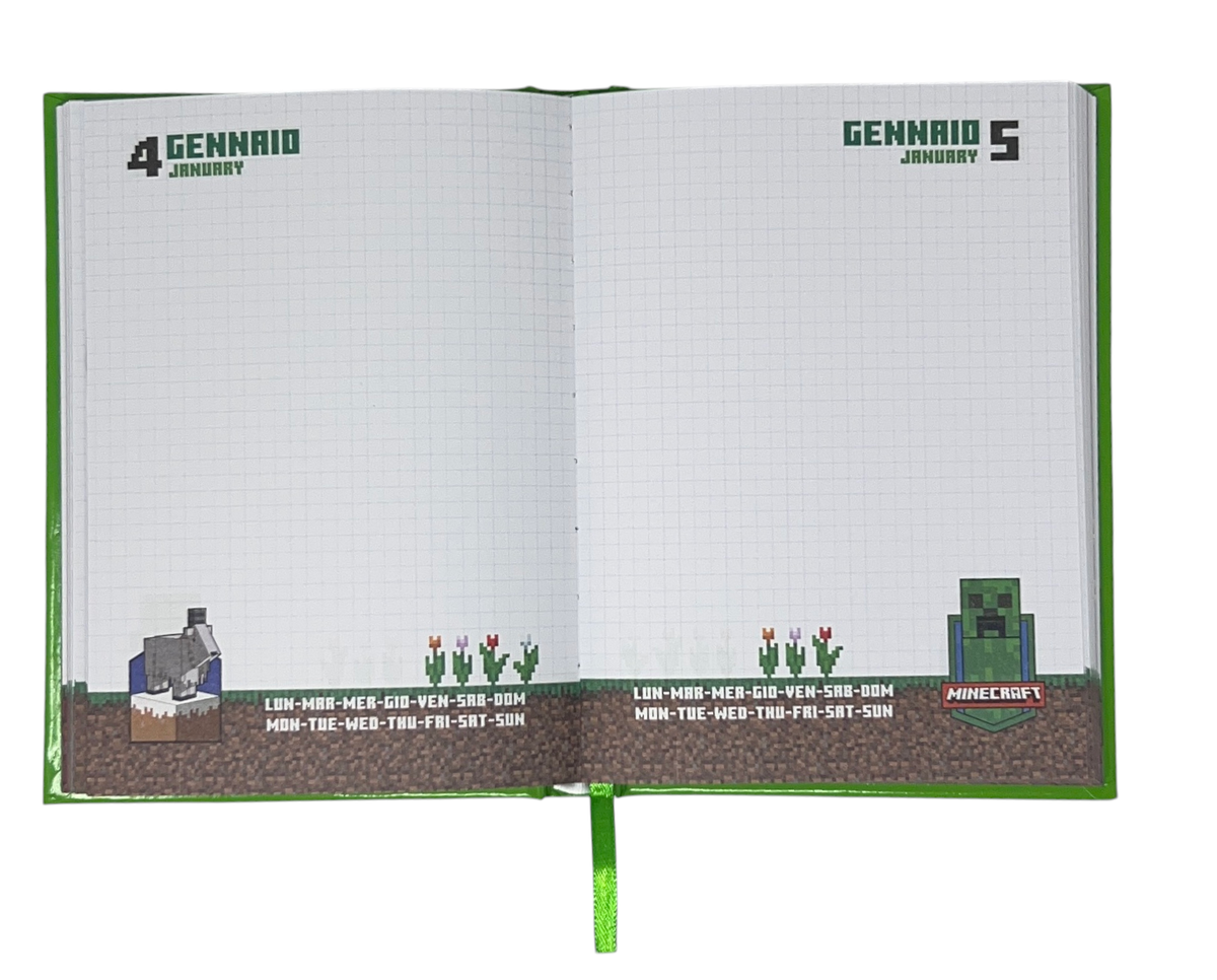 Diario Minecraft Agenda 10 Mesi Scuola Elementare Media - Fu4050