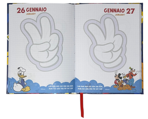 Diario Topolino DISNEY Agenda 10 Mesi Scuola Elementare Media - Mic1338