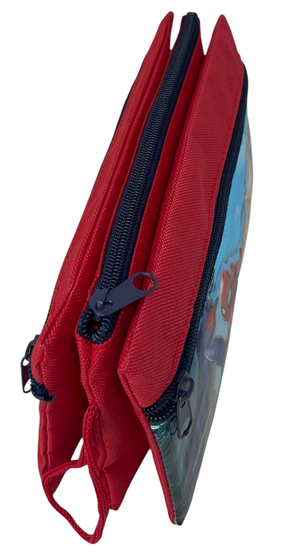Tombolino Spiderman MARVEL 3 Scomparti Bustina Astuccio Portacolori 22 CM - Sp1337