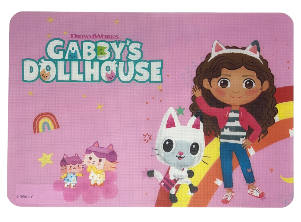 Tovaglietta Gabby's Dollhouse in Plastica Morbida Antiscivolo Ripiegabile Lavabile da Colazione Pranzo Cm.44x30 - Ci9138