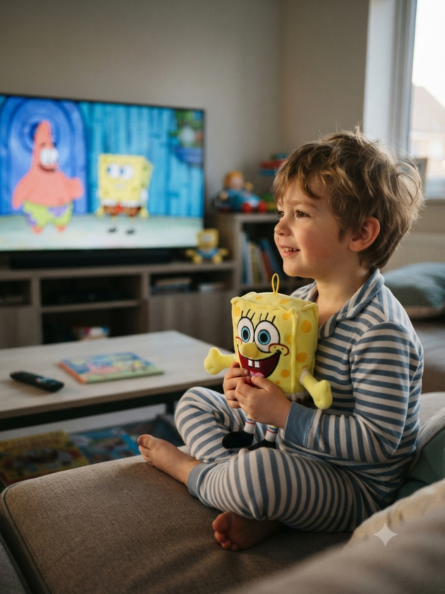 Peluche Spongebob Morbido Pupazzo 24 CM in Fibra con Gancio - Pts88562/15