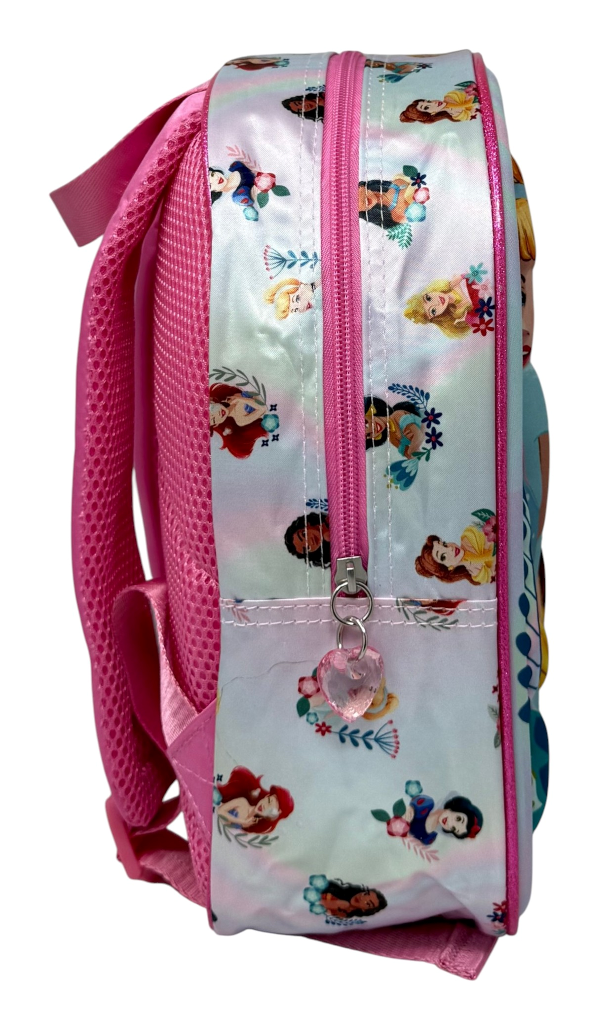 Zaino Asilo 3d Principesse DISNEY Borsa 31 CM con Spallacci Imbottiti e Tasca Laterale - 08159