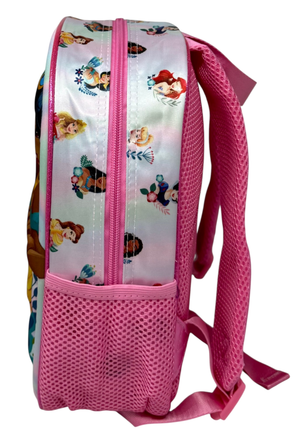 Zaino Asilo 3d Principesse DISNEY Borsa 31 CM con Spallacci Imbottiti e Tasca Laterale - 08159
