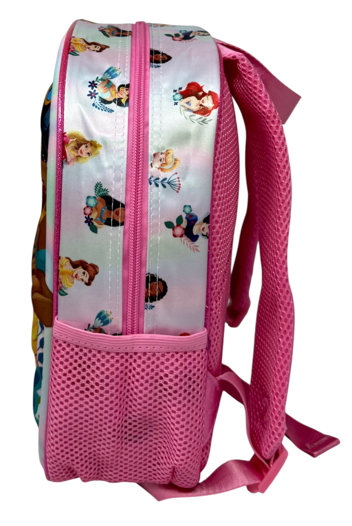 Zaino Asilo 3d Principesse DISNEY Borsa 31 CM con Spallacci Imbottiti e Tasca Laterale - 08159