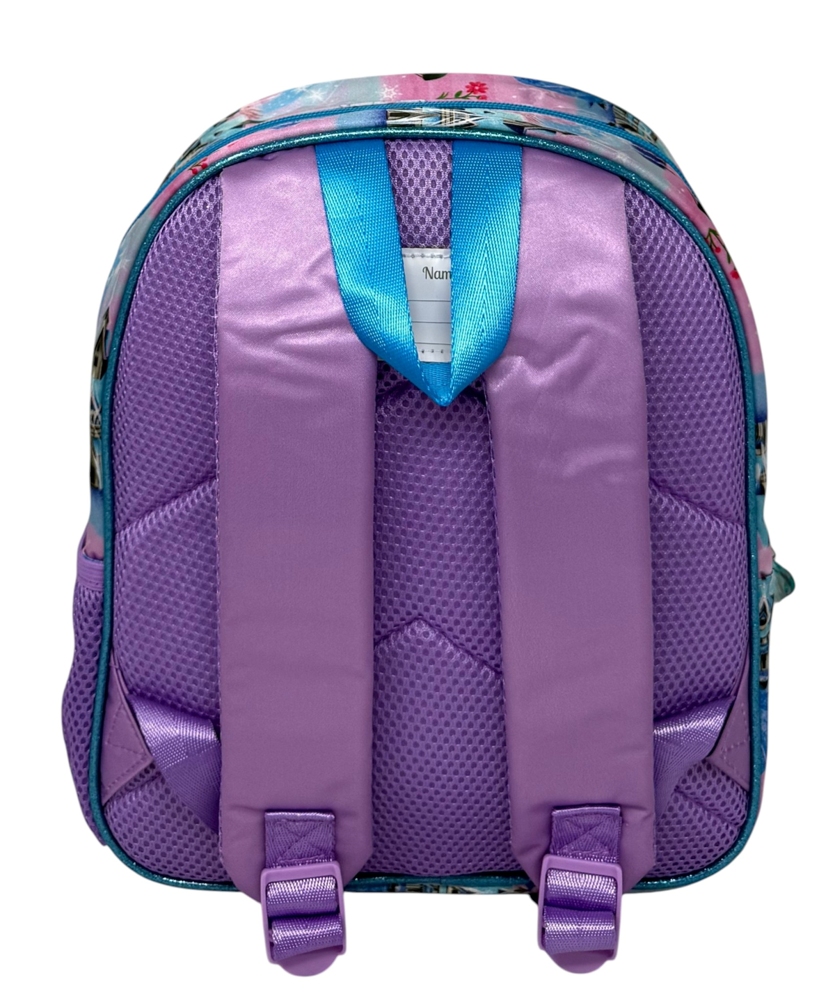 Zaino Asilo 3d Frozen DISNEY Borsa 31 CM con Charm Cristallo e Tasca Laterale - 09582