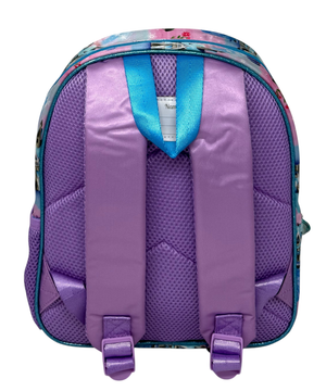 Zaino Asilo 3d Frozen DISNEY Borsa 31 CM con Charm Cristallo e Tasca Laterale - 09582