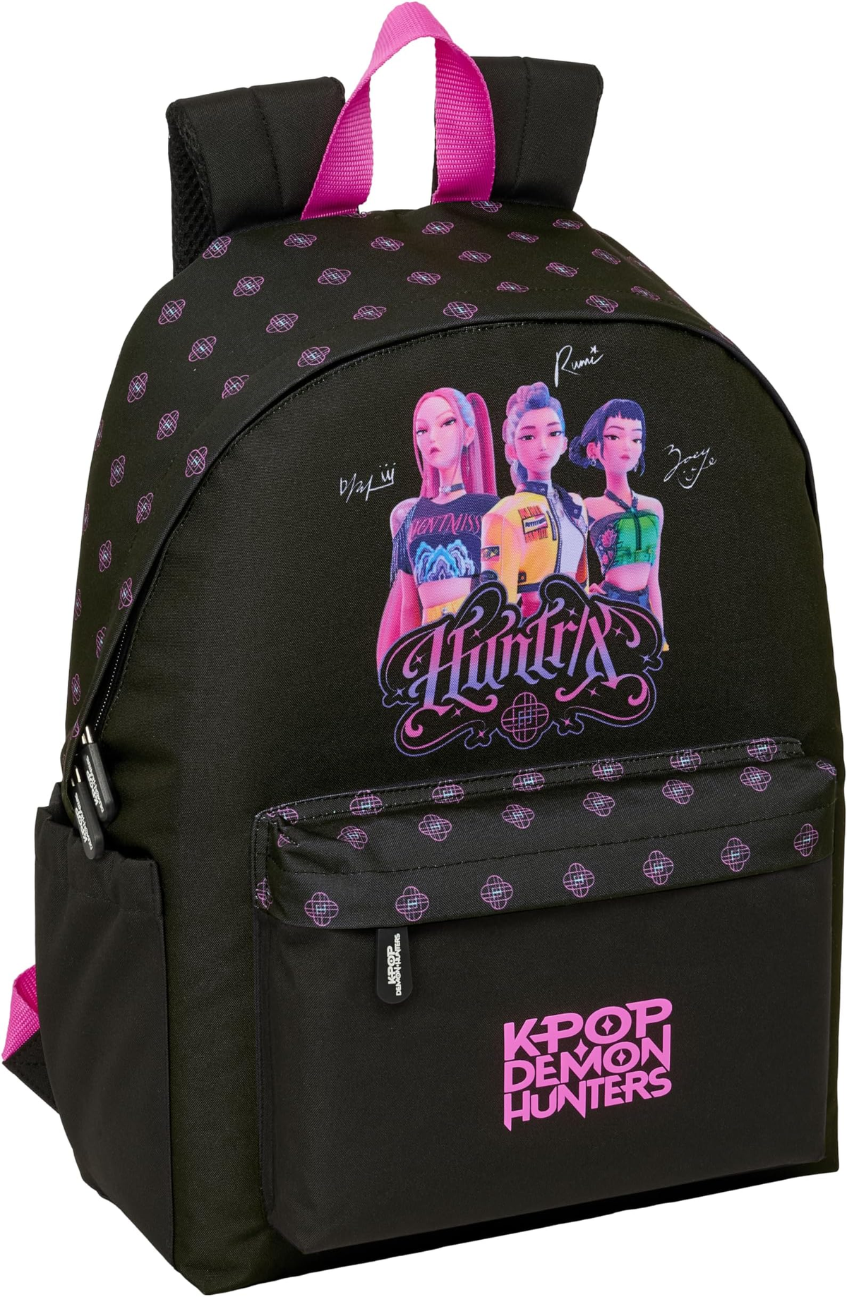 Zaino Scuola Huntrix Kpop Demon Hunters Borsa Modello Americano 43 CM con Tasca Porta Laptop - 8775