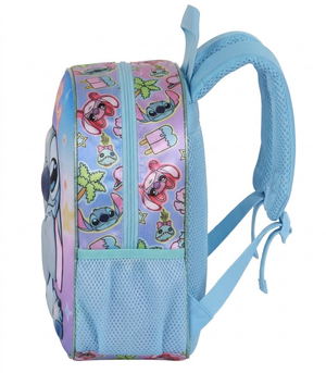 Zaino Asilo 3d Stitch DISNEY Borsa 31 CM con Spallacci Imbottiti e Tasca Laterale - 09620