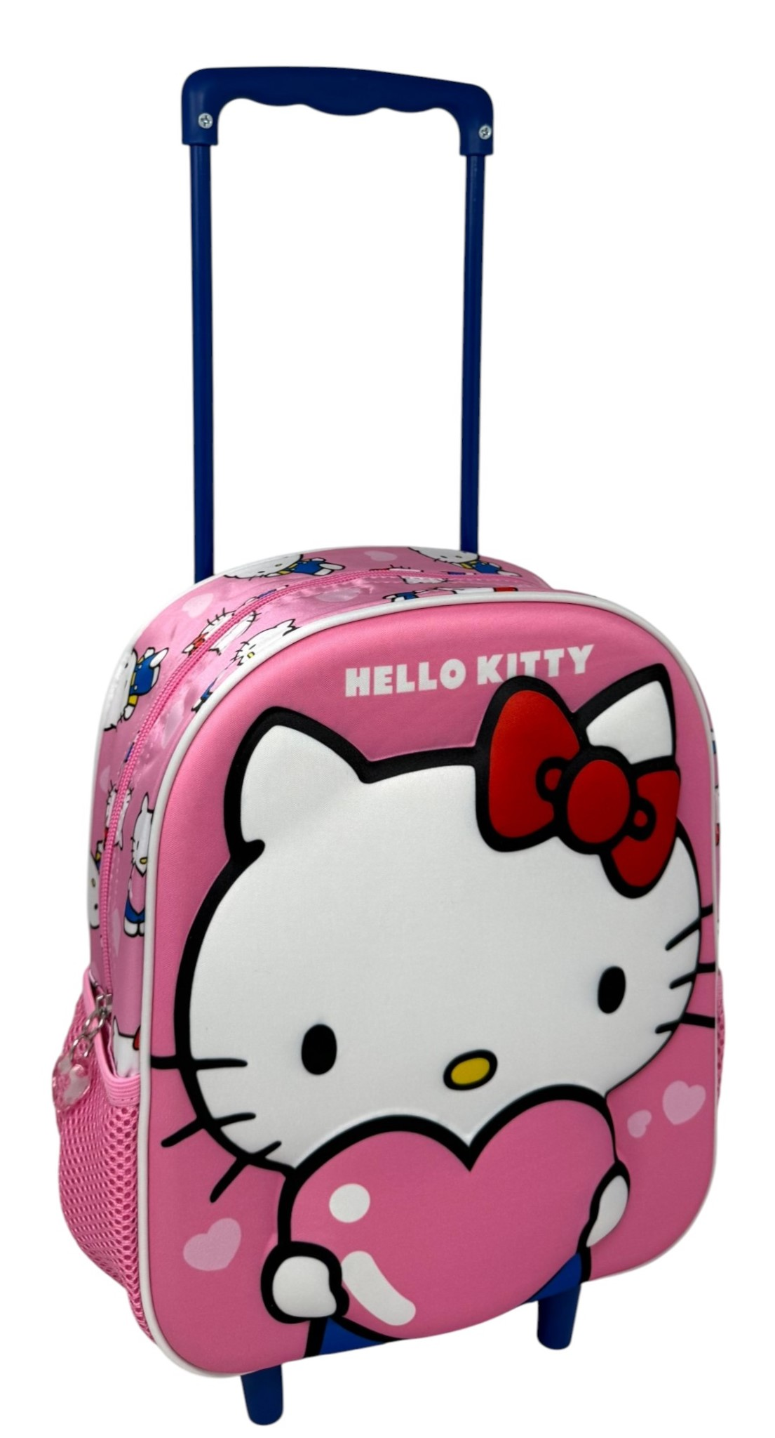 Zaino Asilo Trolley 3d Hello Kitty Sanrio 34 CM con Spallacci e Carrello- 09609