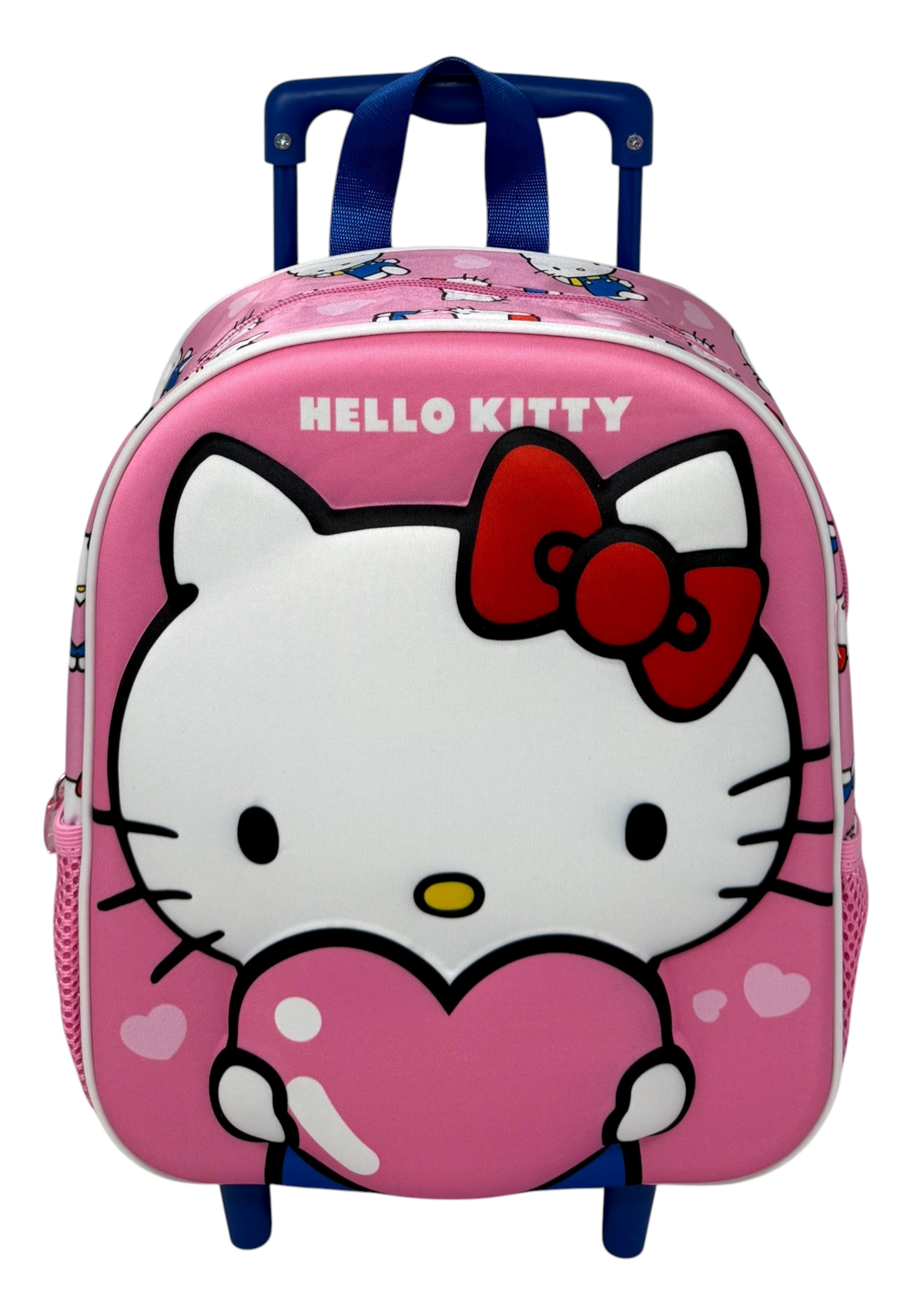 Zaino Asilo Trolley 3d Hello Kitty Sanrio 34 CM con Spallacci e Carrello- 09609