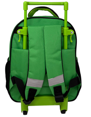 Zaino Asilo Trolley Minecraft con Tasca Frontale 30 Cm. Manico Allungabile - Fu5316