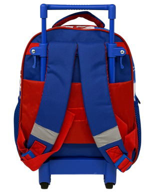 Zaino Asilo Trolley Spiderman MARVEL con Tasca Frontale 30 Cm. Manico Allungabile - Sf4302