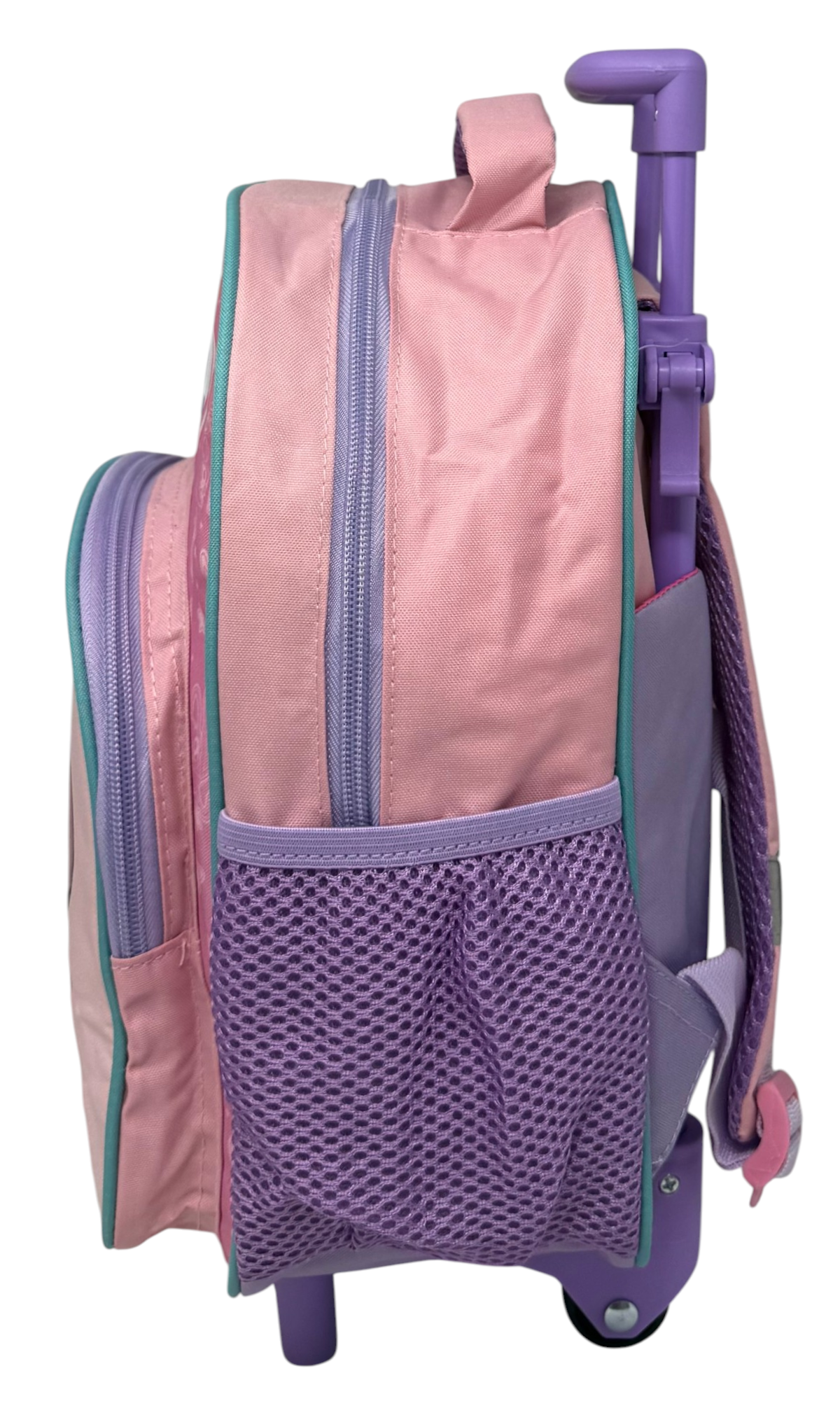 Zaino Asilo Trolley Angel DISNEY con Tasca Frontale 30 Cm. Manico Allungabile - Sf4319