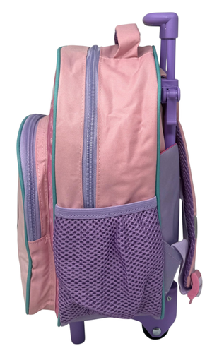 Zaino Asilo Trolley Angel DISNEY con Tasca Frontale 30 Cm. Manico Allungabile - Sf4319