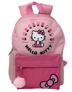 Zaino Asilo Hello Kitty Sanrio con Tasca Frontale Borsa Passeggio 31 CM - Zh25009