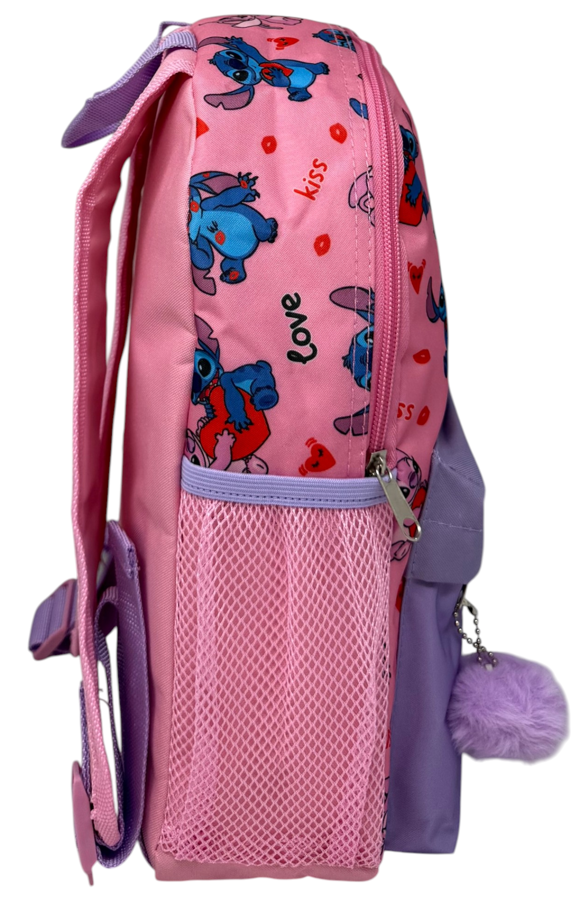Zaino Asilo Stitch Angel DISNEY con Tasca Frontale Borsa Passeggio 31 CM - Zh25004