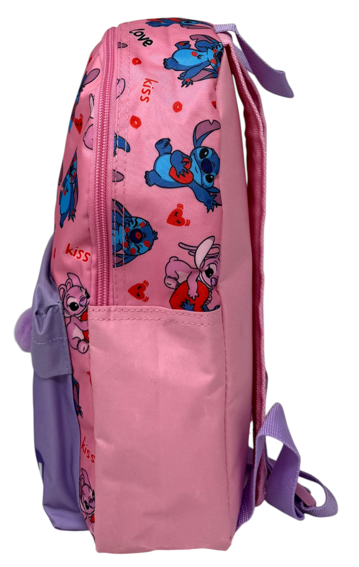 Zaino Asilo Stitch Angel DISNEY con Tasca Frontale Borsa Passeggio 31 CM - Zh25004