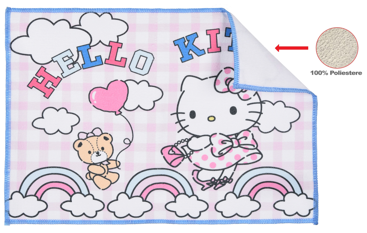Tovaglietta Hello Kitty Sanrio in Tessuto da Colazione Pranzo 40x30 CM - Zh18003