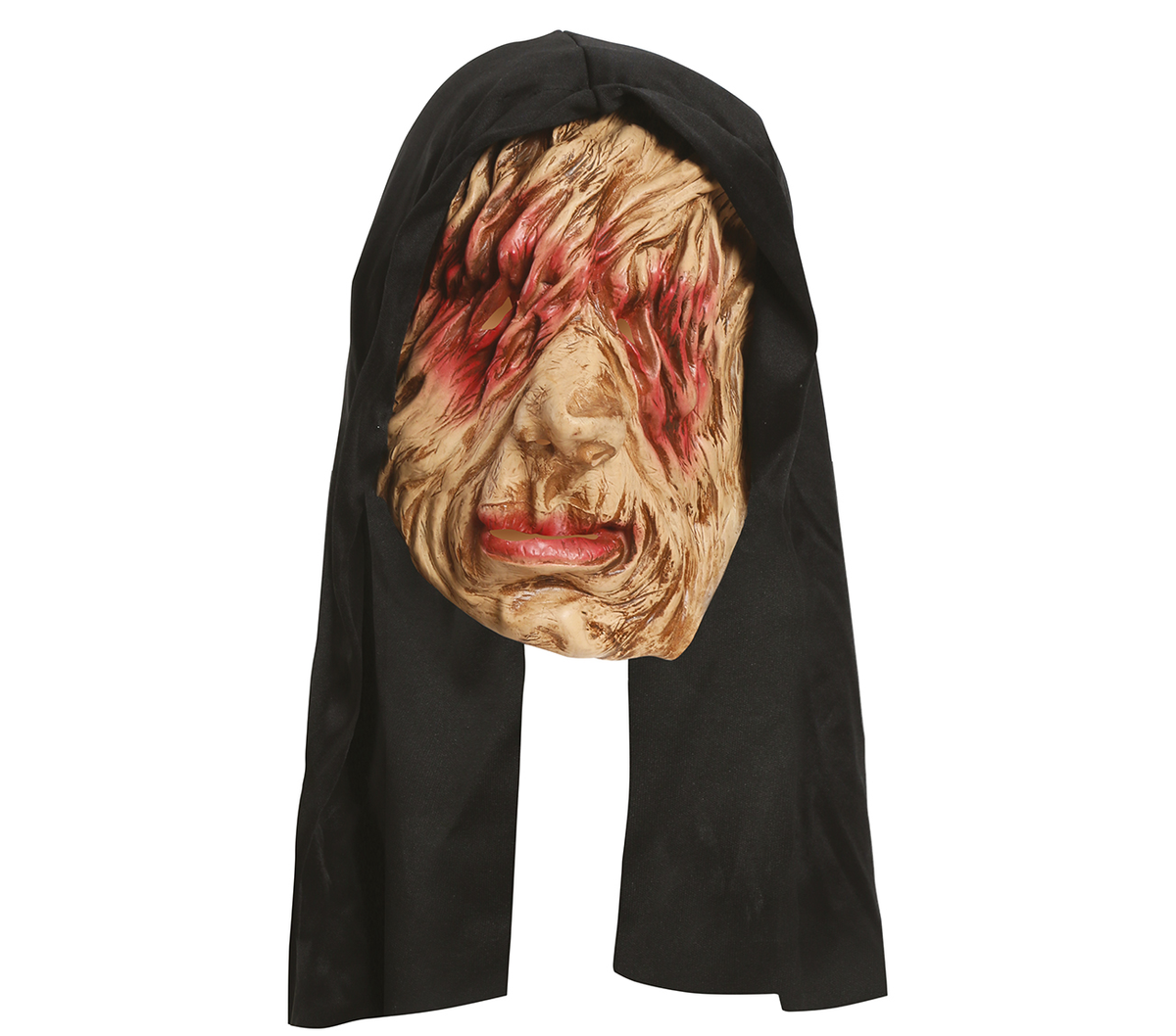 Maschera da Lebbroso con Cappuccio Adulto Accessorio Travestimento Halloween Cosplay - 2872