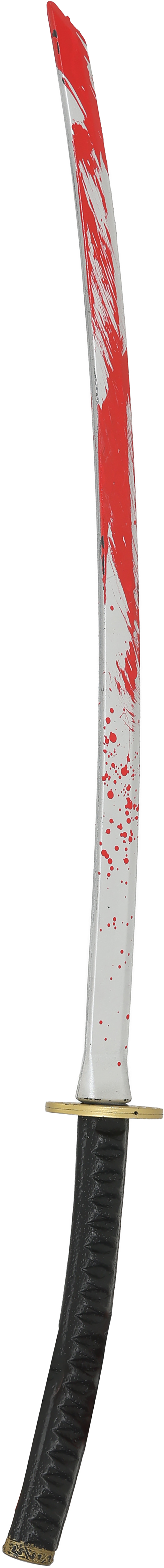 Spada Samurai Giocattolo con Sangue 97 CM Accessorio Travestimento Cosplay Halloween - 19538