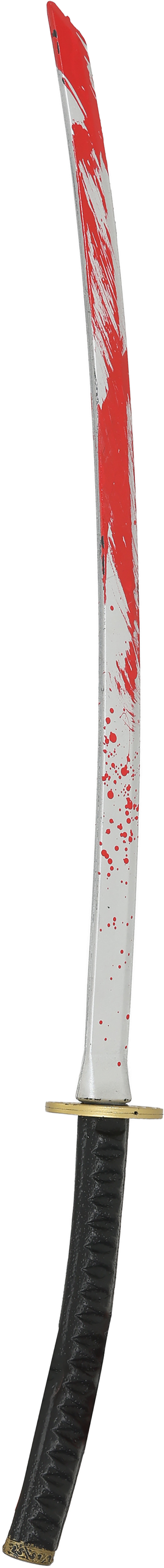 Spada Samurai Giocattolo con Sangue 97 CM Accessorio Travestimento Cosplay Halloween - 19538