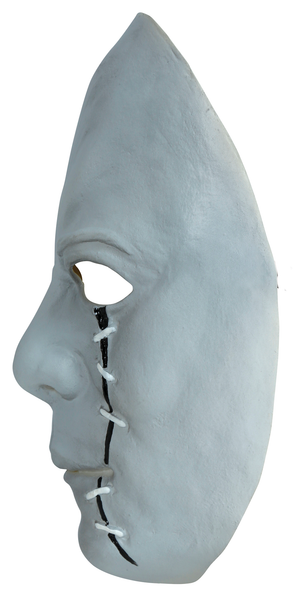 Maschera Assassino in Lattice con Cicatrici Accessorio Travestimento Halloween Cosplay - 20544