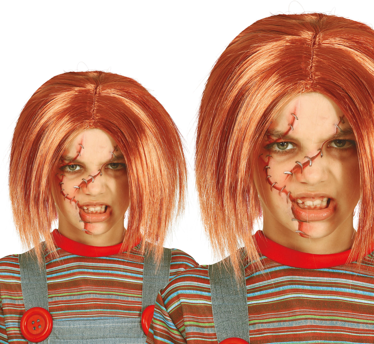 Parrucca Bambola Assassina Accessorio Travestimento Halloween Cosplay Chucky - 48017