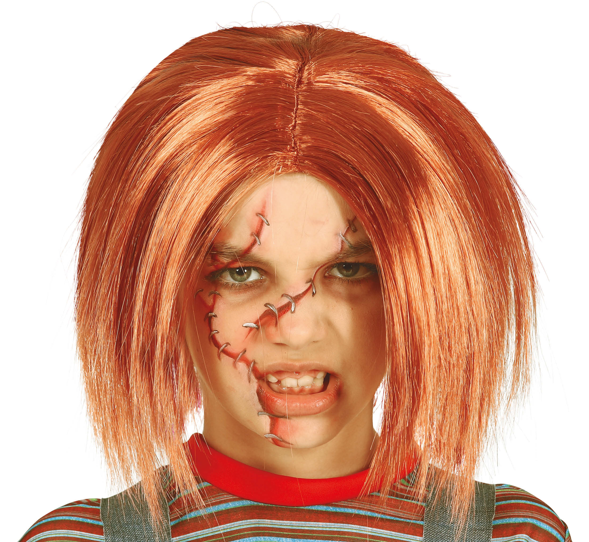 Parrucca Bambola Assassina Accessorio Travestimento Halloween Cosplay Chucky - 48017