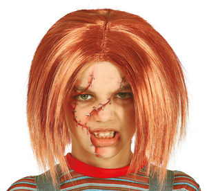 Parrucca Bambola Assassina Accessorio Travestimento Halloween Cosplay Chucky - 48017