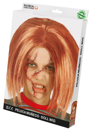Parrucca Bambola Assassina Accessorio Travestimento Halloween Cosplay Chucky - 48017