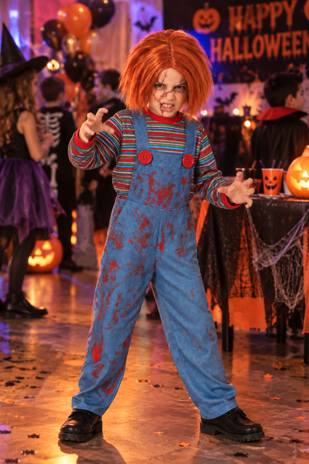 Parrucca Bambola Assassina Accessorio Travestimento Halloween Cosplay Chucky - 48017