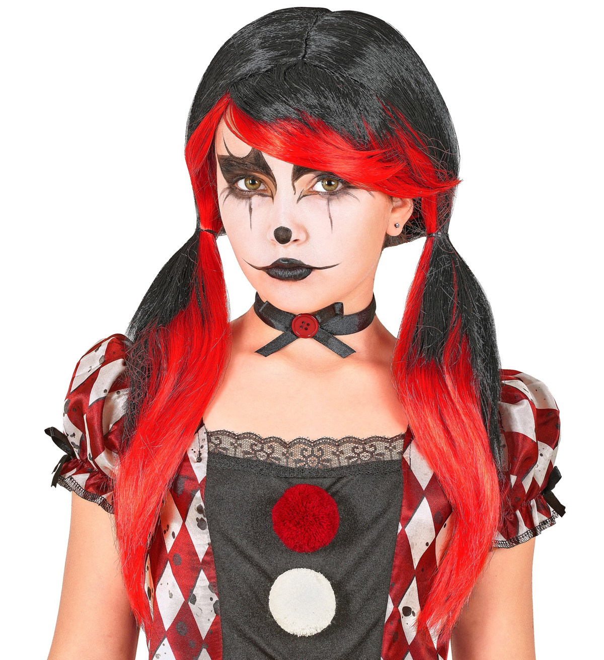 Parrucca Pagliaccio Horror Assassino Accessorio Travestimento Halloween Cosplay - 10291