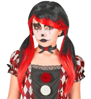 Parrucca Pagliaccio Horror Assassino Accessorio Travestimento Halloween Cosplay - 10291