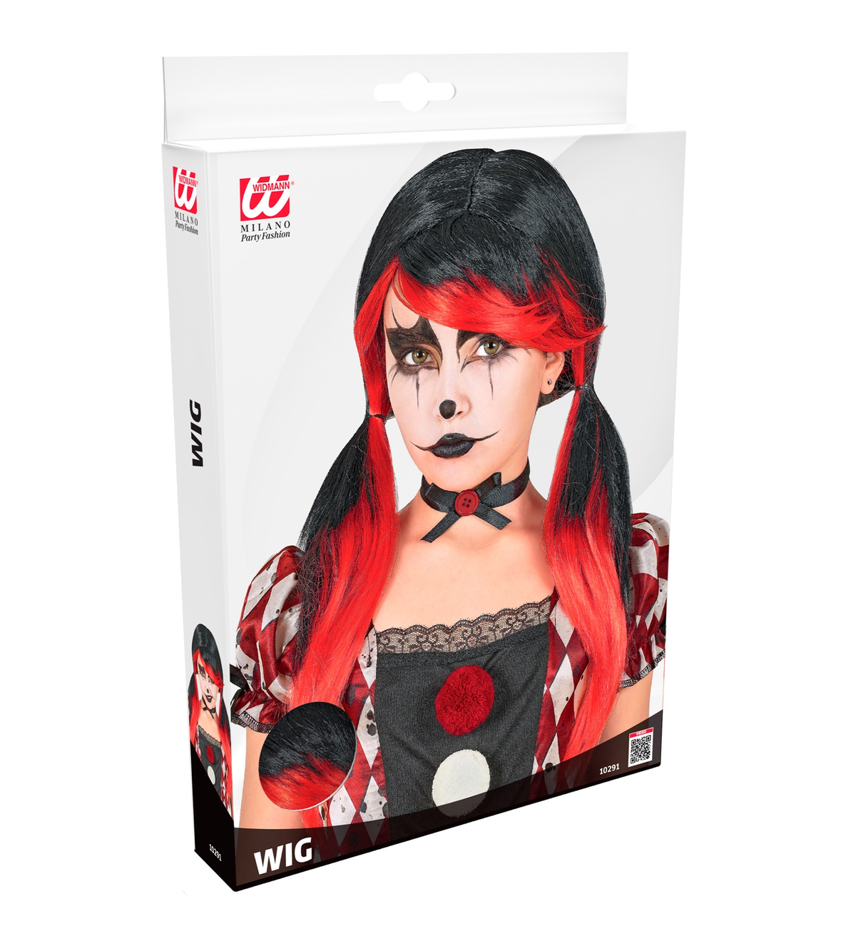 Parrucca Pagliaccio Horror Assassino Accessorio Travestimento Halloween Cosplay - 10291