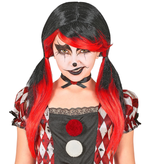 Parrucca Pagliaccio Horror Assassino Accessorio Travestimento Halloween Cosplay - 10291