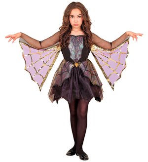 Costume Spider Girl Abito con Ali Travestimento Halloween Carnevale Cosplay - 1369