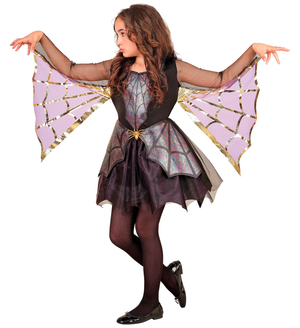 Costume Spider Girl Abito con Ali Travestimento Halloween Carnevale Cosplay - 1369