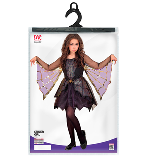 Costume Spider Girl Abito con Ali Travestimento Halloween Carnevale Cosplay - 1369